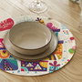 Hermia Set de 4 Salvamanteles Multicolor de 37 cm